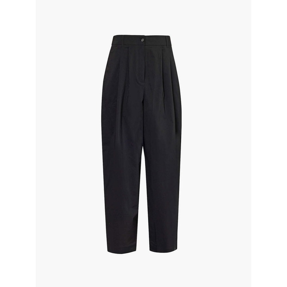 Reformation Black Wide-Leg Trousers - Picture 2 of 11